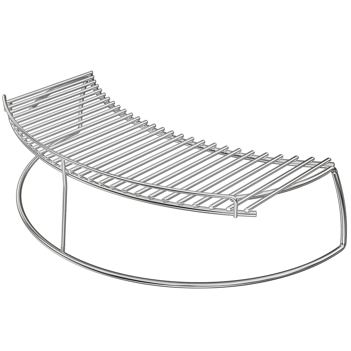 Onlyfire warming rack perimeter design surrounds the main grate for extra space
