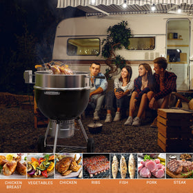 Onlyfire-compatible fit for Weber 22-1/2-inch kettles ensures secure installation