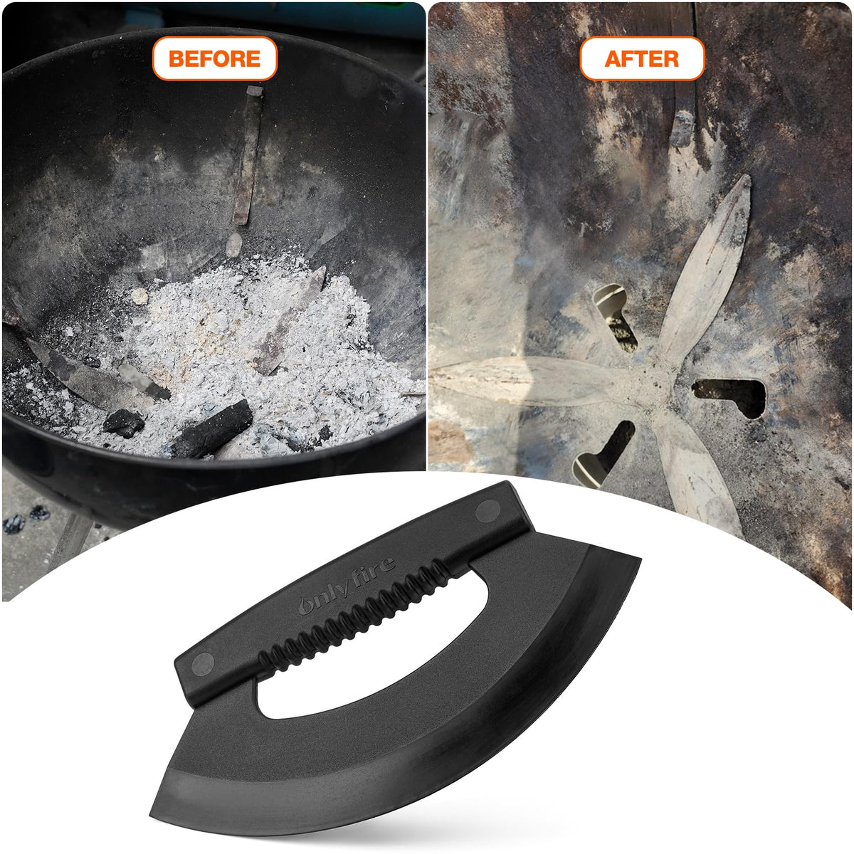 Onlyfire weber-wsm compatibility scraper cleans Weber and WSM surfaces safely.