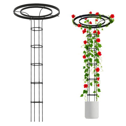 OnlyGarden mushroom-top trellis assembly offers quick, tool-free setup.
