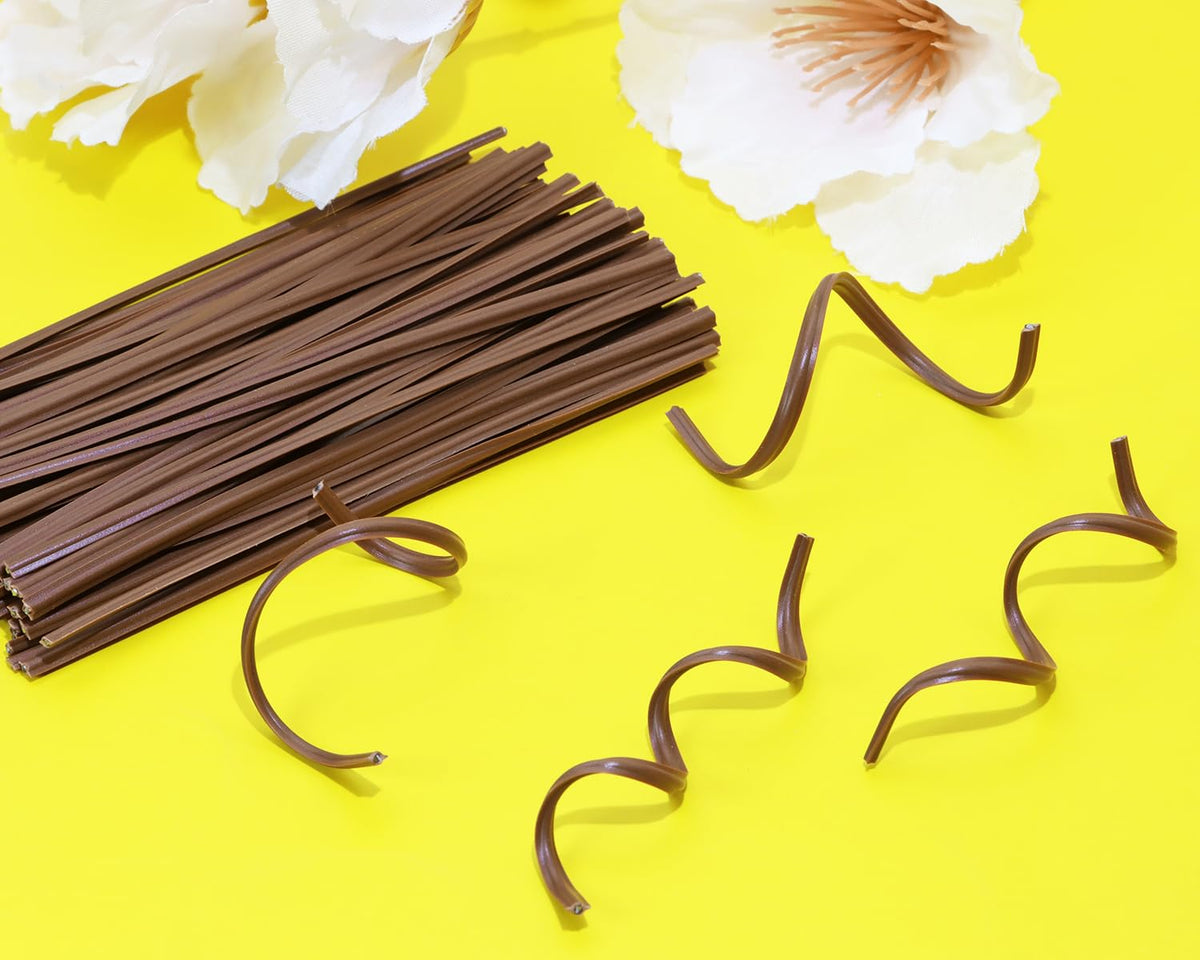 ONLYKXY candy bag twist ties for kraft-paper packaging and party favors