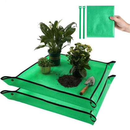 Onlysuki potting mat dual-pack ready for assembly to keep planting mess contained.
