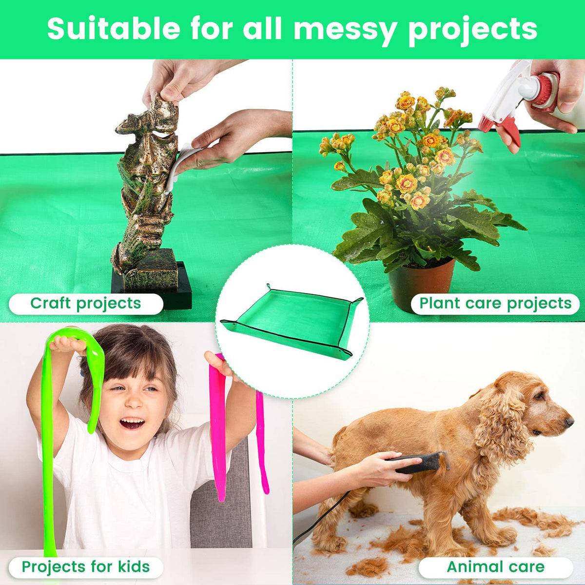 Onlysuki potting mat easy to clean after use for quick tidying.