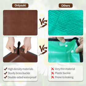 Onlysuki potting mat folded for easy storage.