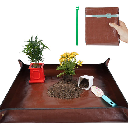 Onlysuki potting mat setup with corner snaps for tidy transplanting.