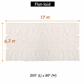 ontheway Universal Doubleton beige canopy fabric close-up shows durable Oxford weave