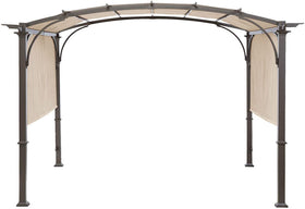 ontheway Universal Doubleton beige canopy front view for pergola shade and protection