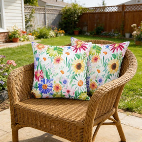 ONWAY sofa porch bench pillow cover with floral design adds fresh style.
