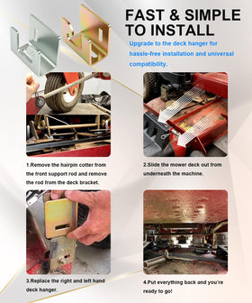 ONYUOKU Toro TimeCutter 50-inch bracket with heavy-duty steel construction.