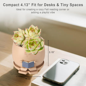 Detachable base design makes watering easier and cleaner.