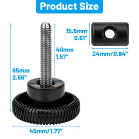 Omoojee SPX1600PN knob set ready for tool-free installation