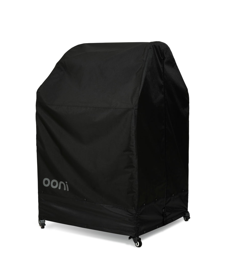 Ooni cover over oven and table protects from rain and sun.