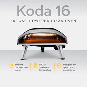 Ooni Koda 16 28 mbar regulator and hose connection for natural gas