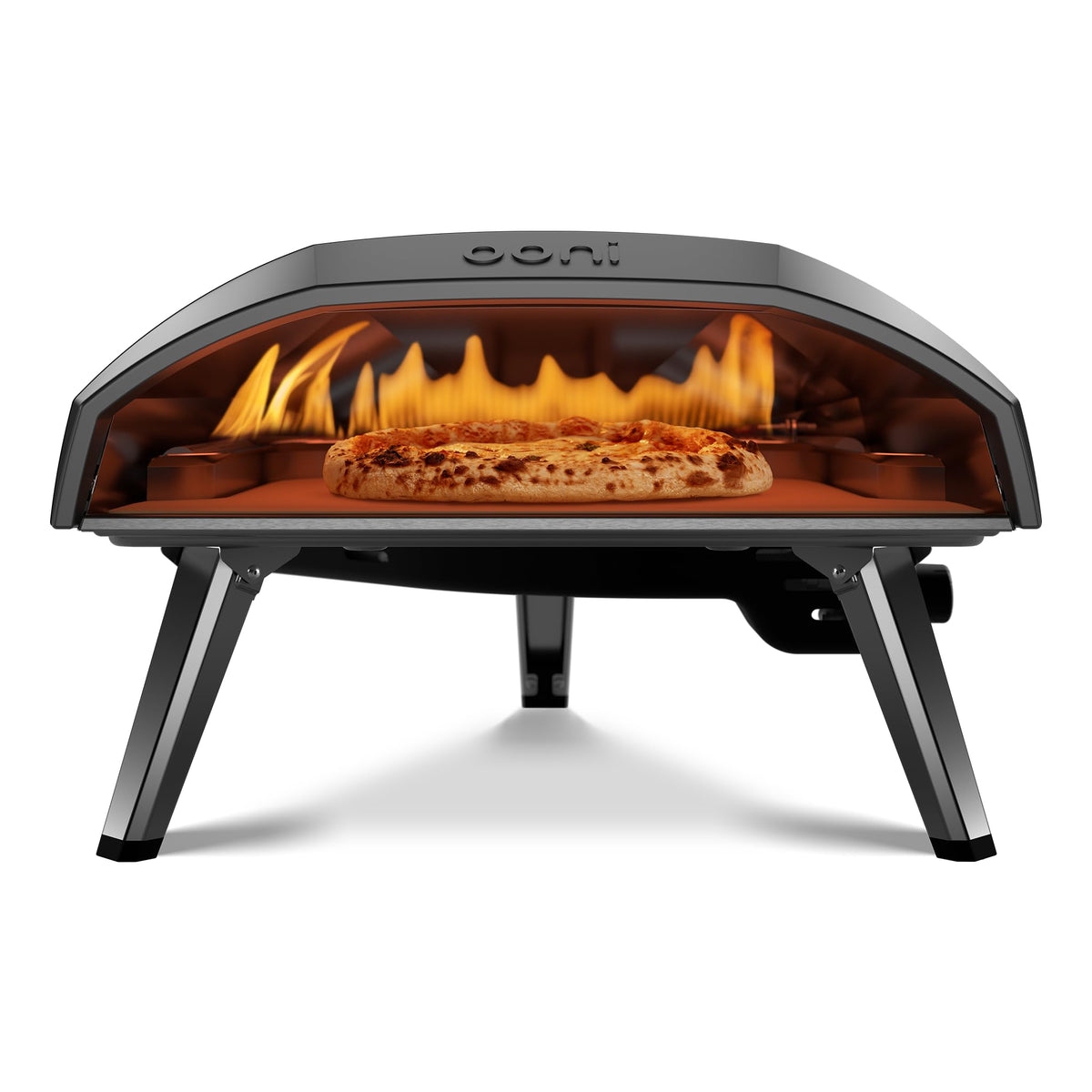 Ooni Koda 16 natural gas oven exterior in Foundry Black for outdoor cooking benefits