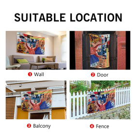 OOOYIY The Old Kanye flag is ideal for dorm rooms and living spaces.