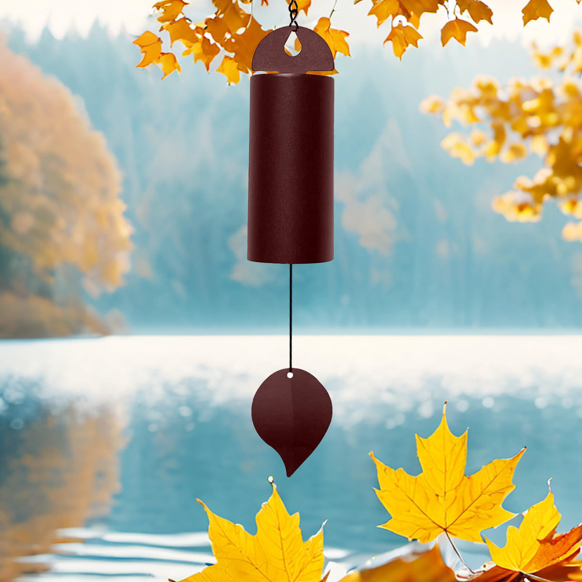 OOYAYA memorial wind chime in brown suitable for thoughtful gifting