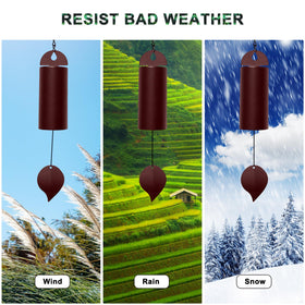 OOYAYA wind chimes large diameter 3.5 inches showcased in outdoor decor