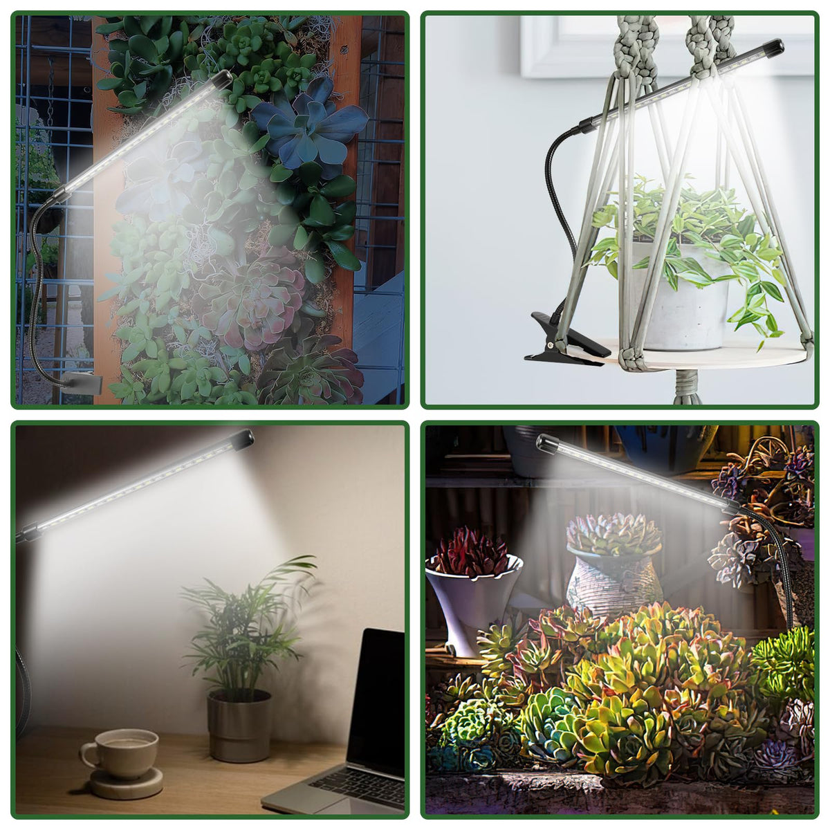 OPENBEAUTY adjustable-arm clip light fits desks and shelves.