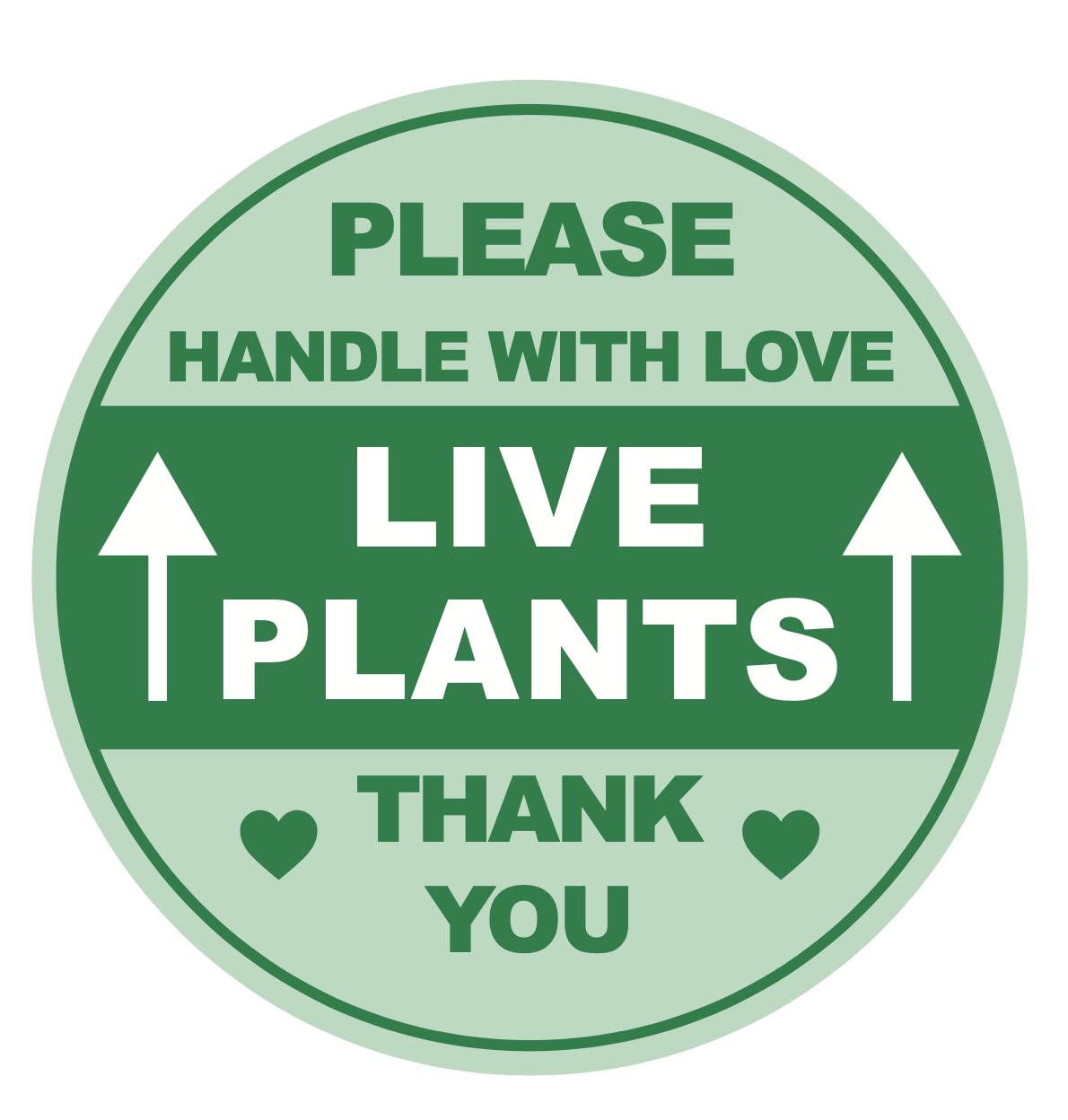 Ophisdesk round green live plants stickers 2in for easy peel-and-stick labeling.