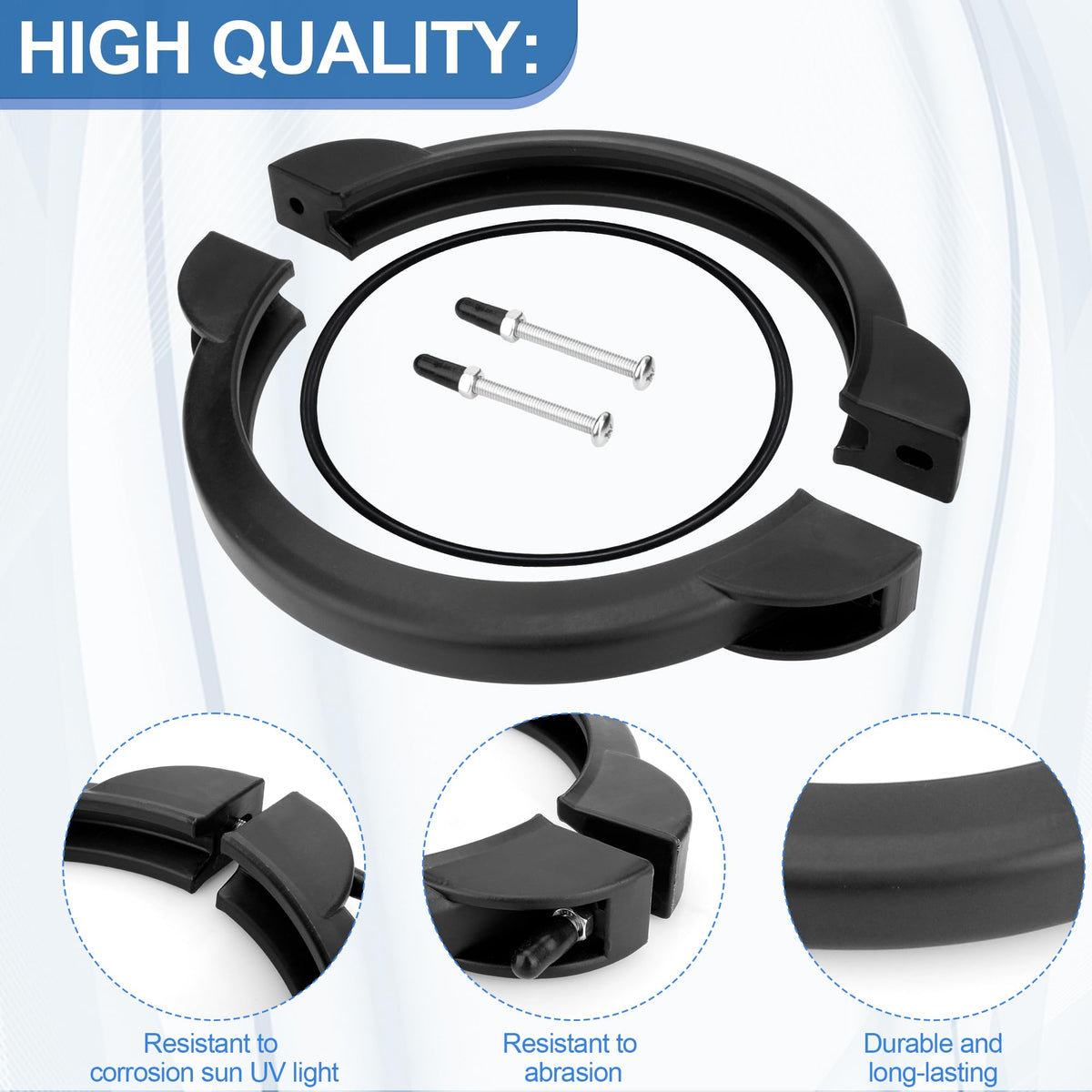 Ophjerg 11380 clamp designed to fit 12–14 inch Intex sand filters.