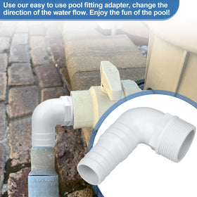 Ophjerg easy-install hose connector for reliable above-ground pool setup