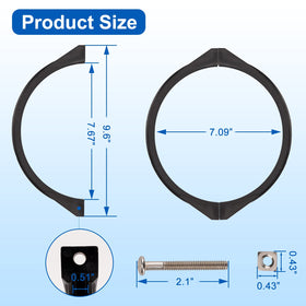 Ophjerg GMX600NM valve clamp side view, secure attachment for Hayward sand filters.