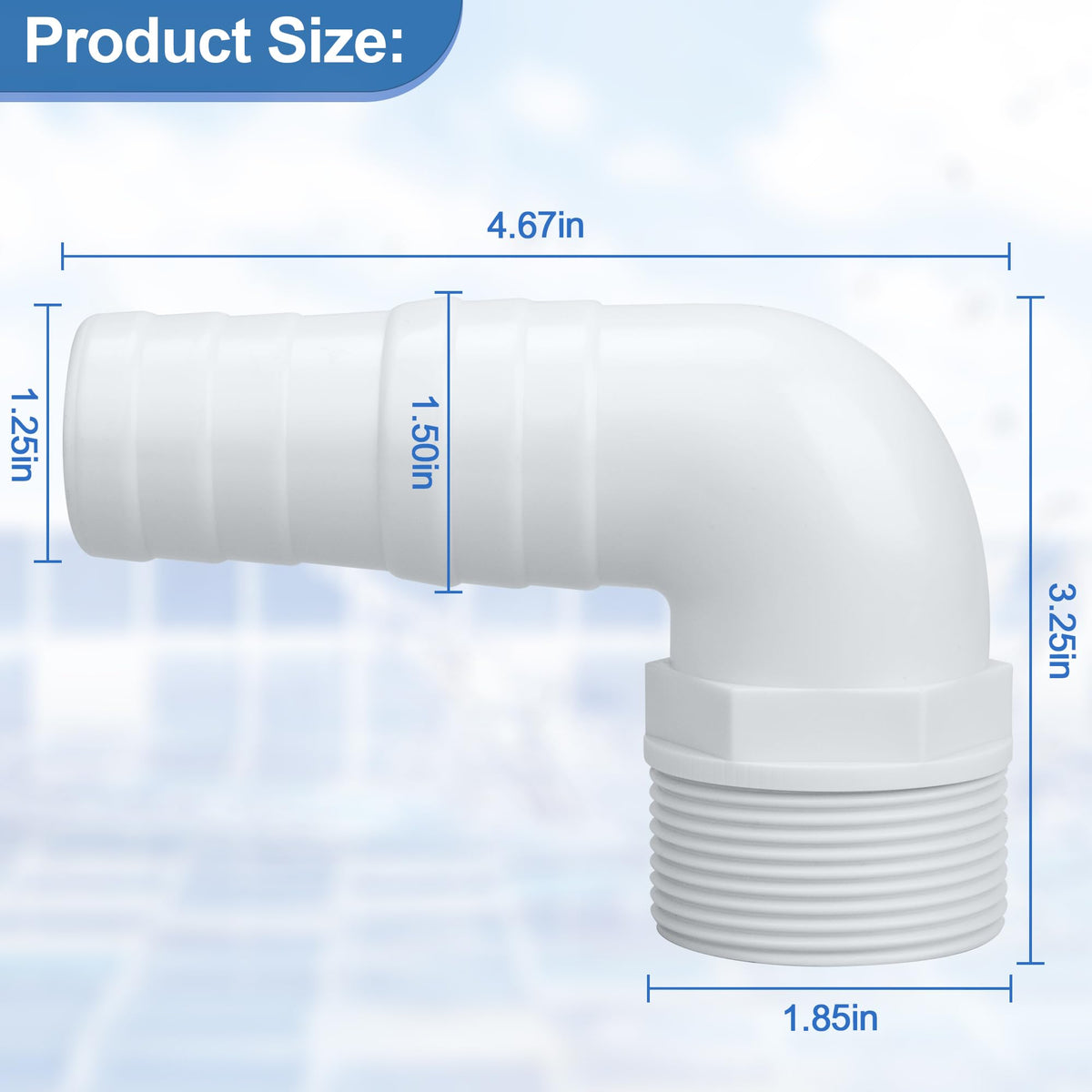Ophjerg Hayward SPX-compatible pool adapter connects filters and pumps smoothly