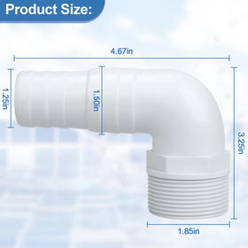 Ophjerg Hayward SPX-compatible pool adapter connects filters and pumps smoothly