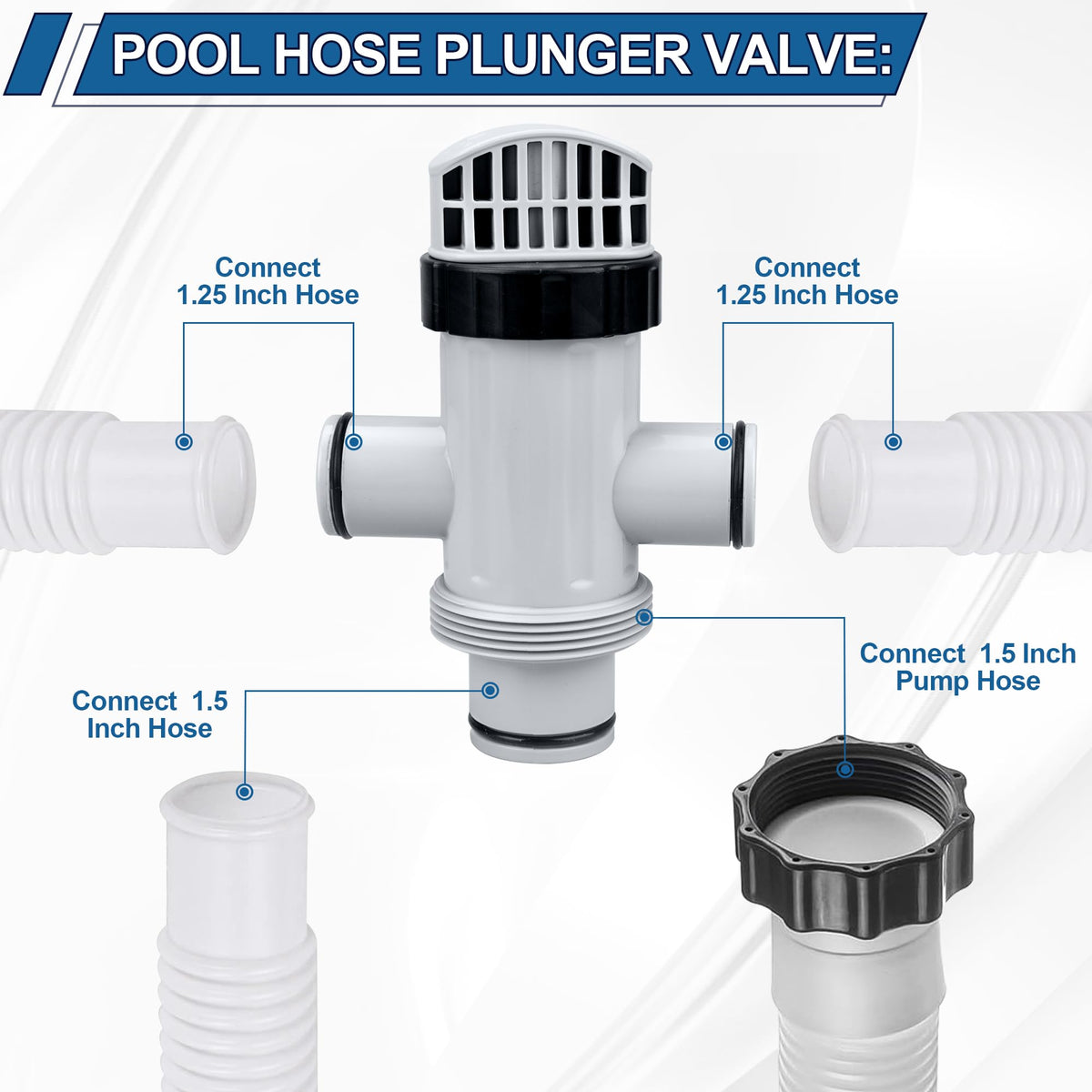 Ophjerg Intex-compatible plunger valve simplifies maintenance for common models