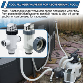 Ophjerg packaged pool valve kit includes valve, adapters, and clamps