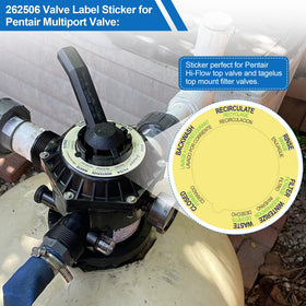 Ophjerg Pentair TA30-TA100-compatible label keeps filter labeling accurate.