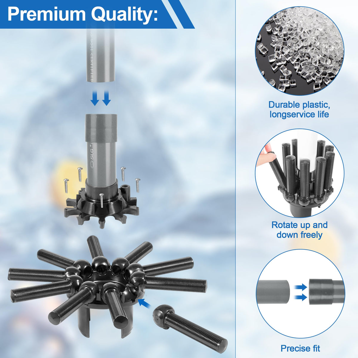 Ophjerg SX180DA durable PVC material for long-lasting pool filtration