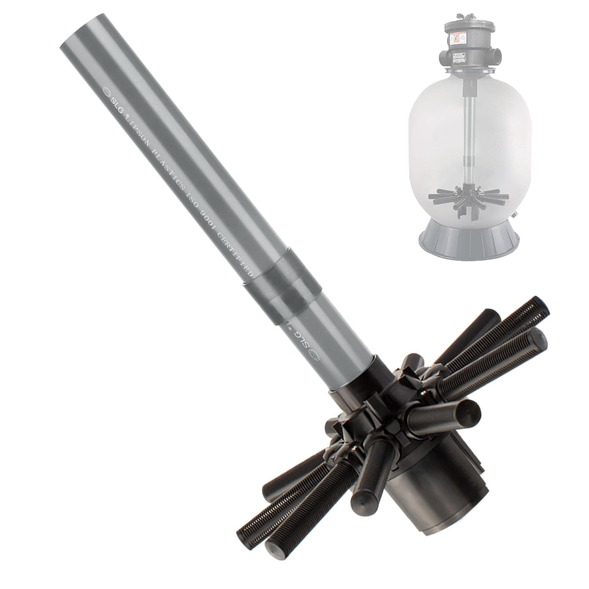 Ophjerg SX180DA lateral with center pipe for precise fit and enhanced filtration