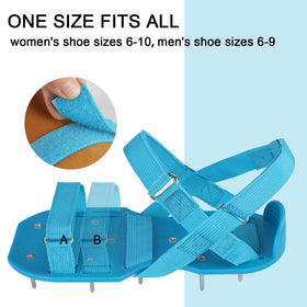 Opmeiro lawn aerator shoes feature durable dual-material soles for comfortable wear.