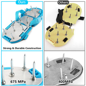 No installation required on Opmeiro shoes; spikes are pre-attached for instant use.