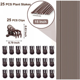 OPPERLLY 25-pack clips securely fix stems for lush foliage.