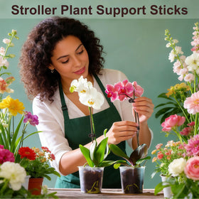 OPPERLLY potted plant trainer adds vertical structure to planters.