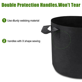 OPPOLIFE 14x12-inch grow bag fits compact spaces.