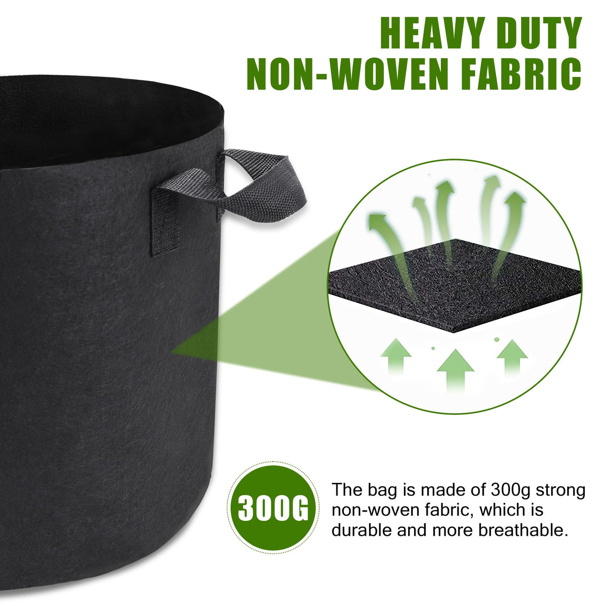 OPPOLIFE nonwoven fabric texture close-up showing breathable, UV-resistant material.