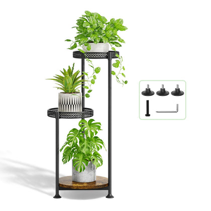 Oppro 3-tier plant stand in corner setup for compact display.