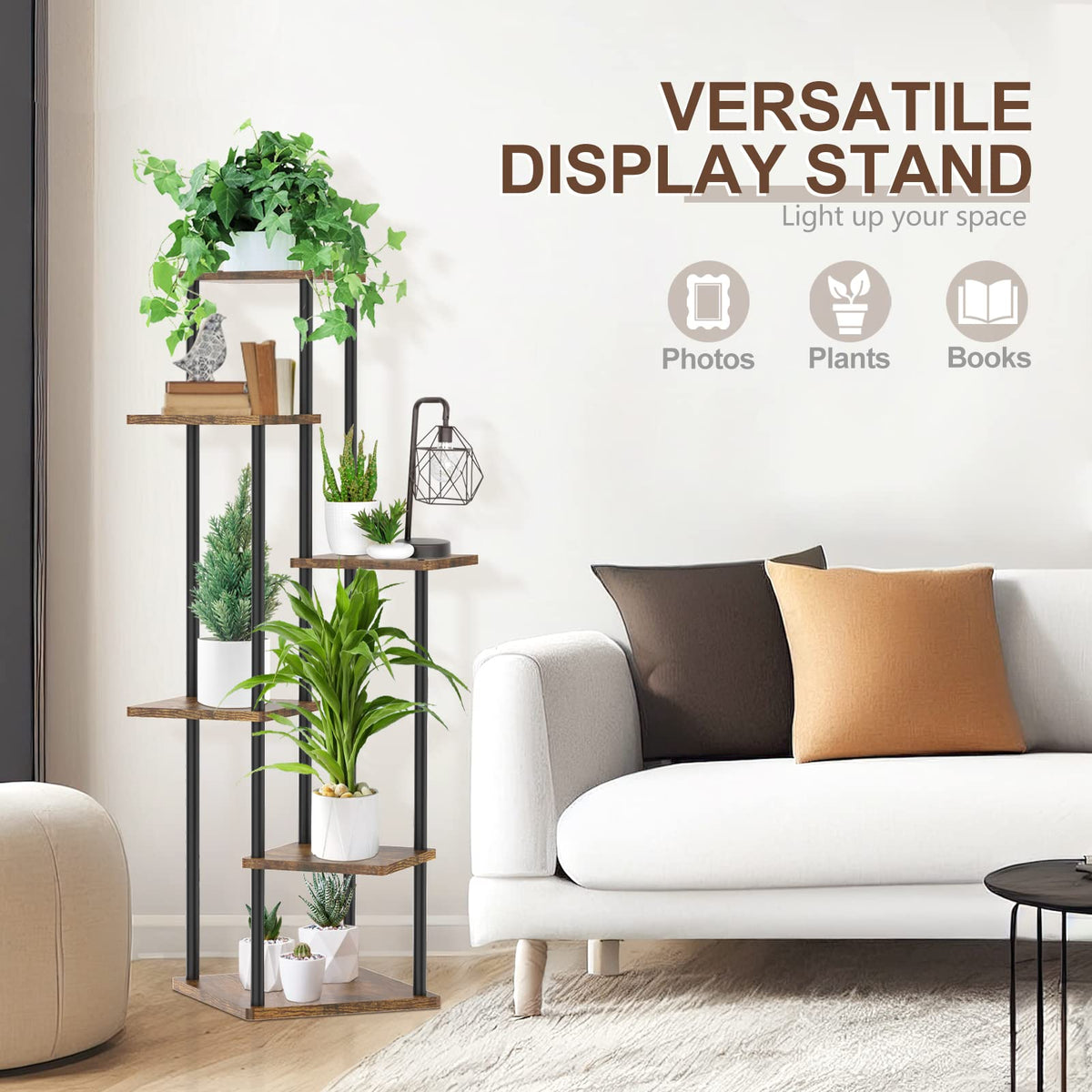 Oppro non-slip pads protect floors during plant display.