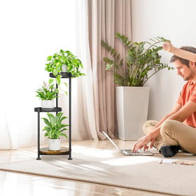 Oppro stylish display stand for garden, porch, or living room.