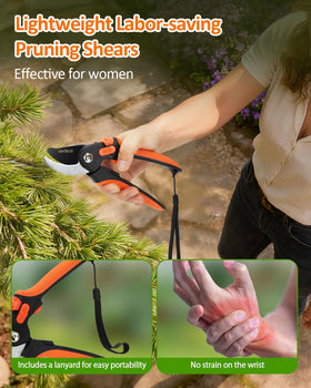 Oppsiue 8-inch pruning shears bonsai pruning close-up