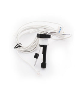 Optimum Flow Switch Assembly Kit without tee shows proper water flow direction for easy installation.