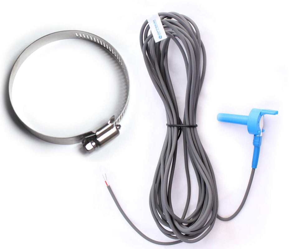 Optimum Pool Technologies temperature sensor for water, air, or solar applications, compatible with 7790.