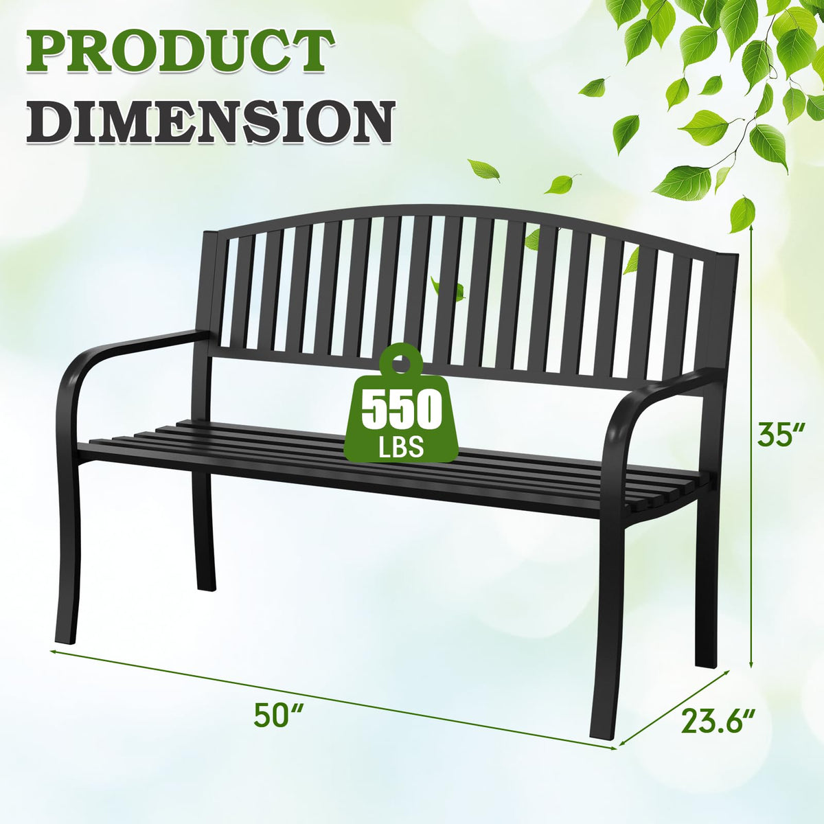Optmspic delicate grid pattern adds elegant charm to any yard or park.
