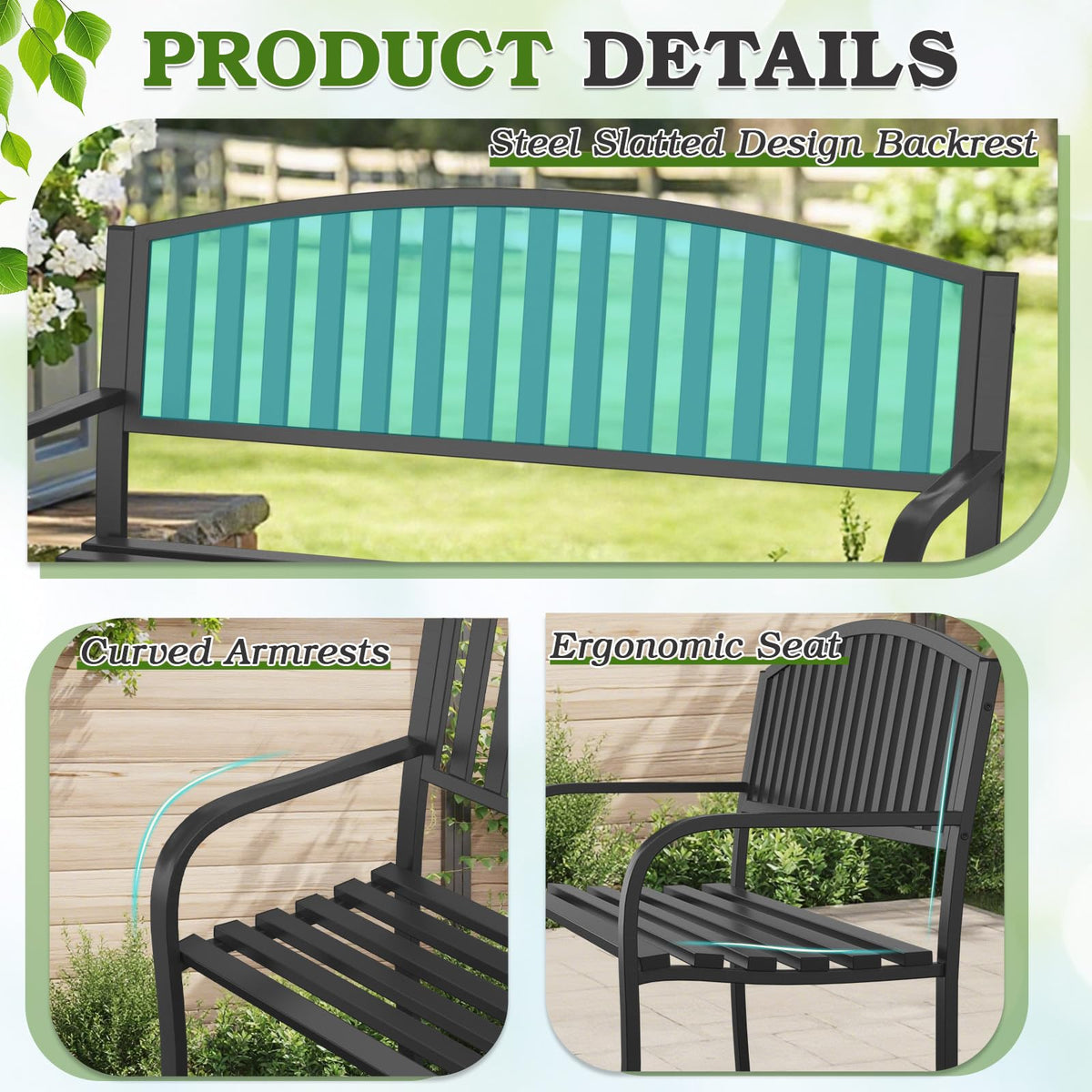 Optmspic two-adults seating capacity ideal for conversations and coffee.