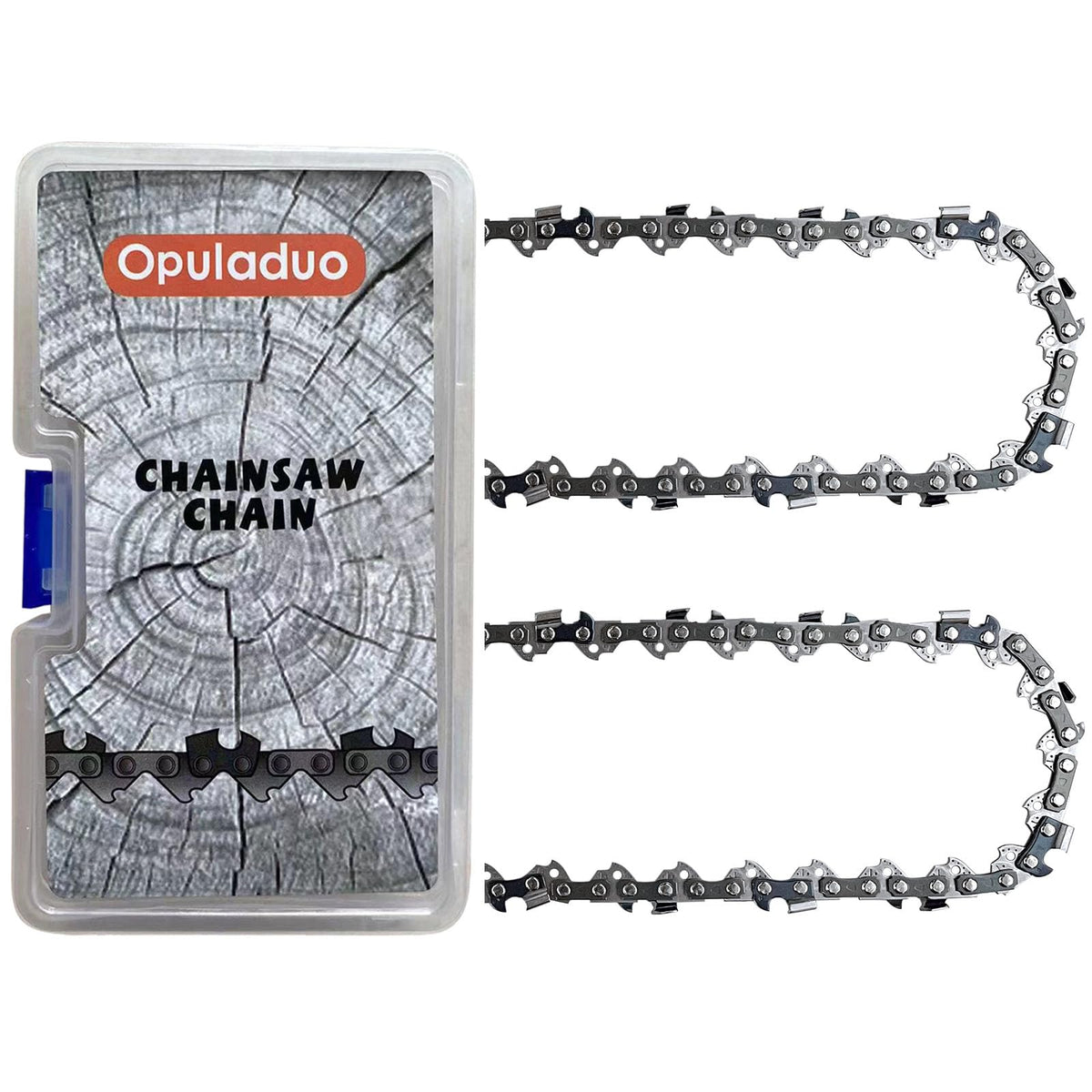 Opuladuo 49 drive links – durable chain for reliable cuts.