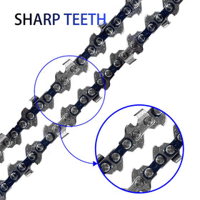 Opuladuo 4pc 5-inch saw chain for Worx WG325, easy install.