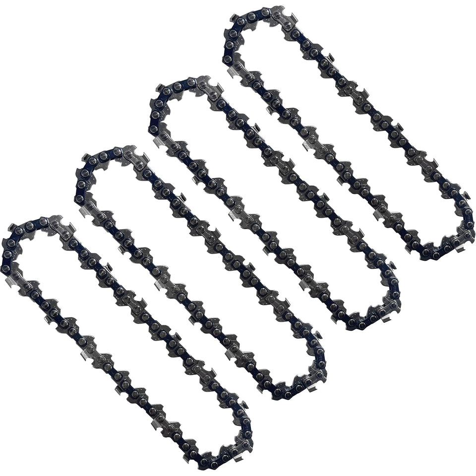 Opuladuo 4pc 5-inch saw chain for Worx compatible with smooth replacements.